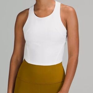 Women’s Lululemon Wunder Train Racerback Tank white